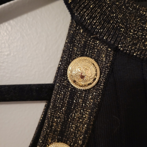 Luxedress Women's Elegant Wool Blend Little Black Dress. Size S - Picture 8 of 12